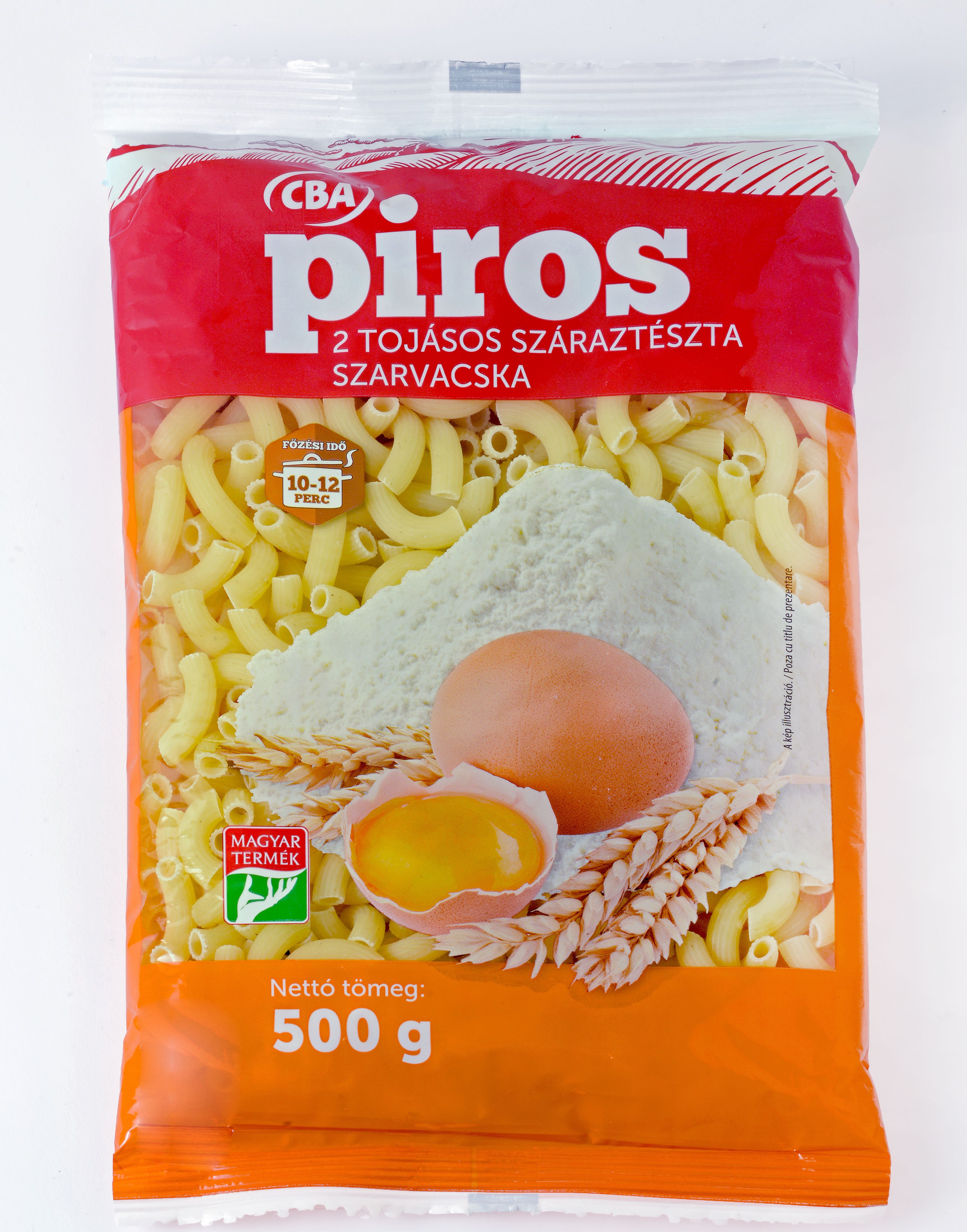 CBA Piros 2 tojásos szarvacska 500g